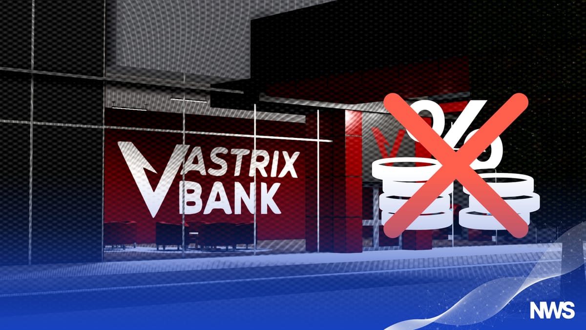 Vastrix Bank Discontinues Interest Programme to Adopt Shariah-Compliant Economy