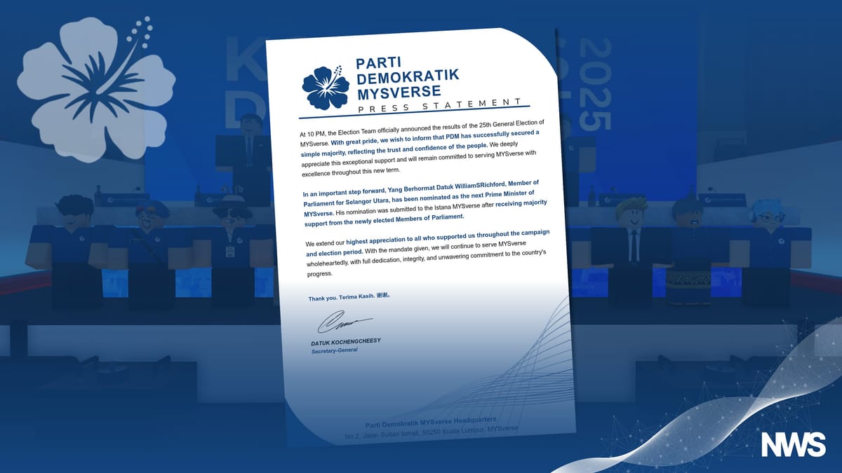 PDM Reaffirms Datuk WilliamSRichford as PM After Election Win