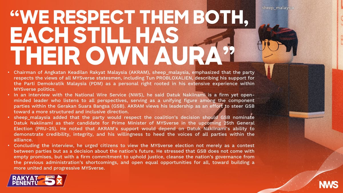 sheep_malaysia Defends Datuk Nakiinami, Praises GSB’s Inclusive Leadership