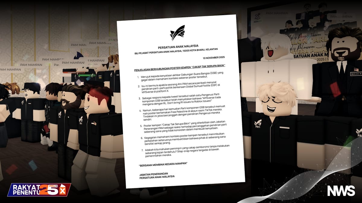 PAM Responds to GSB Criticism, Defends Context of Campaign Poster