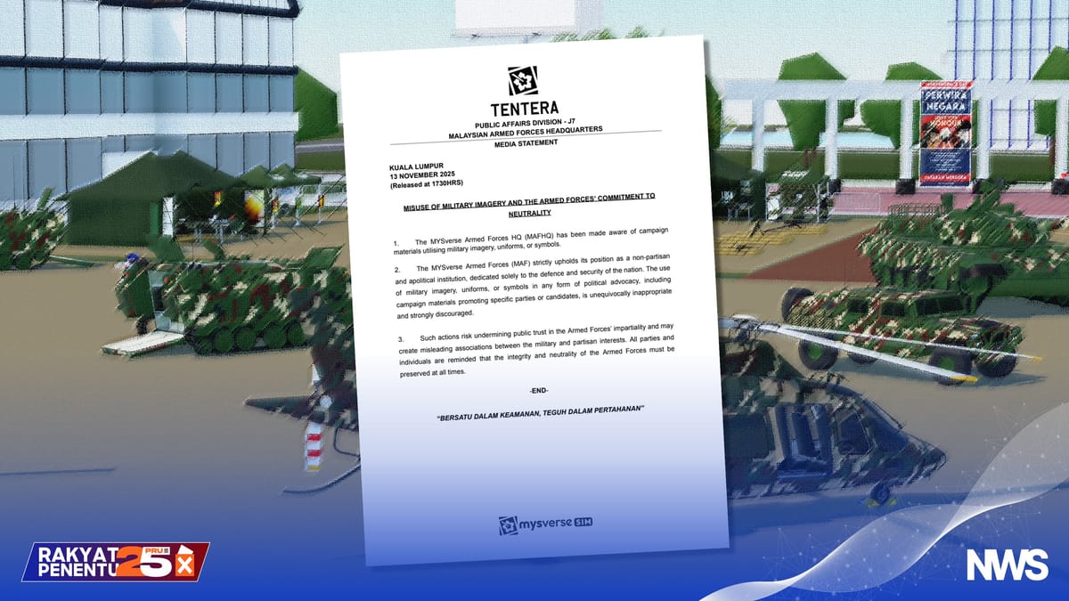 MAF Warn Against Use of Military Imagery in Political Campaigns