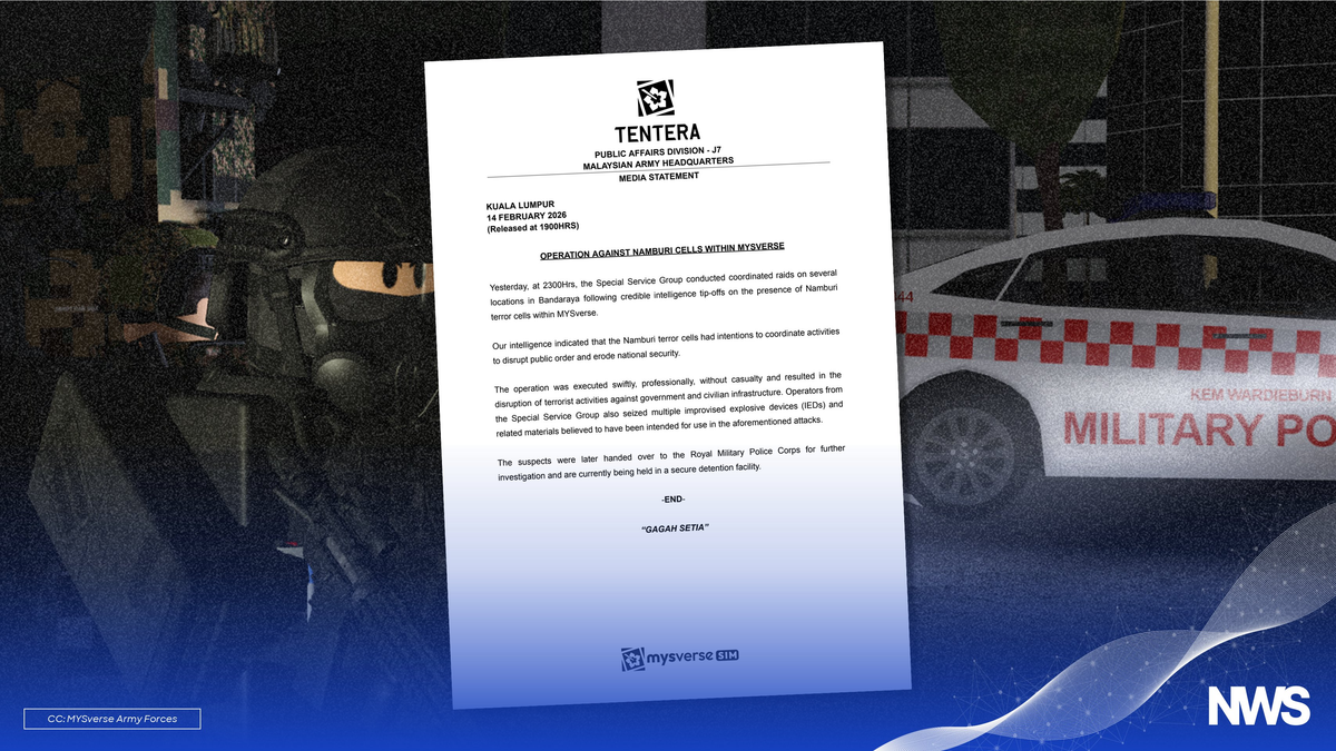 GGK Foils Namburi Terror Plot in Bandaraya MYSverse