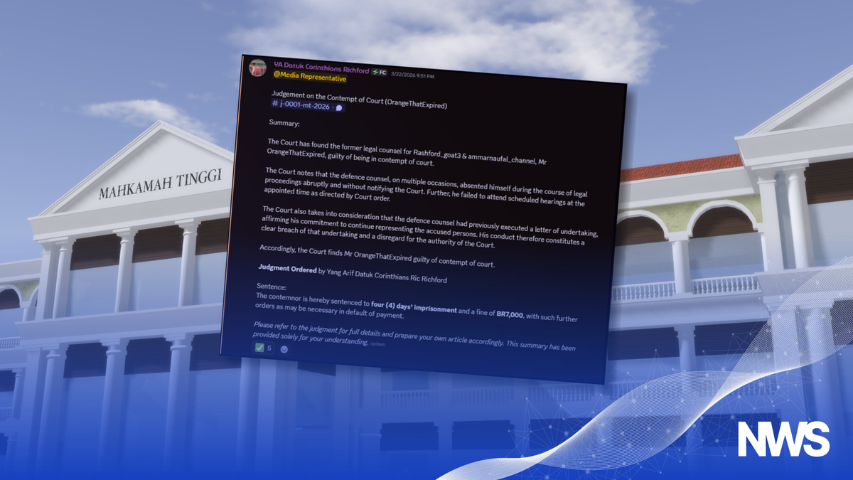 Court Jails Lawyer OrangeThatExpired for Contempt, Fines BR7,000