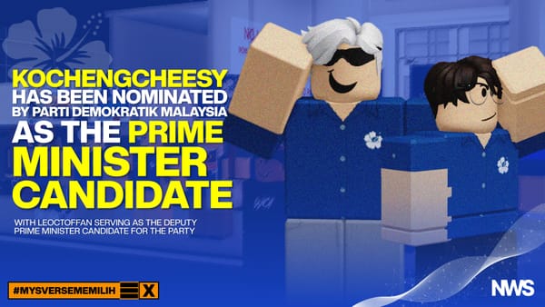 Parti Demokratik Malaysia Announces KochengCheesy as PM Candidate for 22nd MYSverse General Election