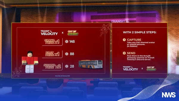 Transit Velocity Launches 'CNY 25’ Giveaway' with Robux Prizes