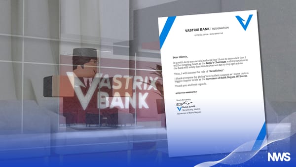 Datuk xR_azak Resigns as Vastrix Bank Chairman After Central Bank Appointment