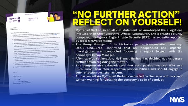 MyTransit Berhad Issues Written Warning to CEO After Internal Probe