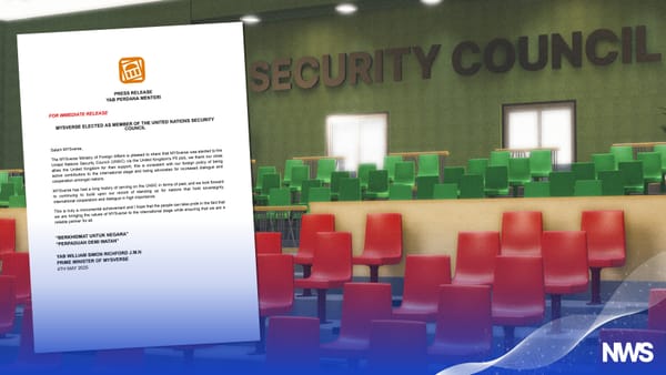 MYSverse Elected to Ro-UN Security Council, Says YAB WilliamSRichford