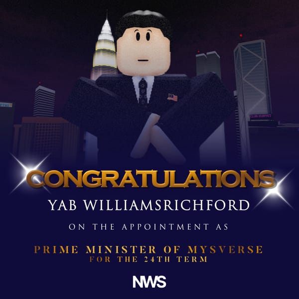 NWS Congratulates YAB WilliamSRichford on Appointment as 24th Term MYSverse PM