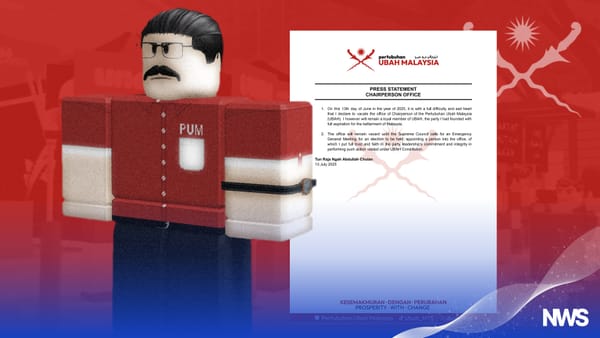 Tun PROBLOXALIEN Resigns as Chairperson of Pertubuhan Ubah Malaysia