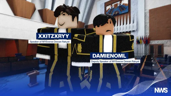 XxItzXryy Elected as Speaker, DamienOML Appointed Deputy Speaker of MYSverse Parliament