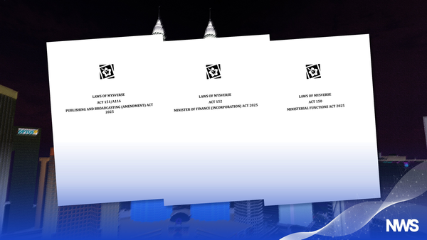 Three New Acts Gazetted by MYSverse Attorney General’s Chambers