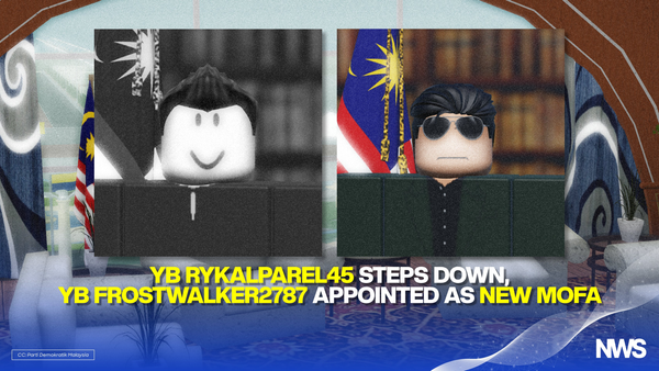 MYSverse Foreign Minister rykalparel45 Resigns, YB FrostWalker2787 Appointed