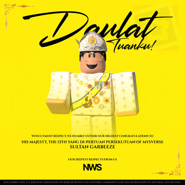 Congratulations to YDPP of MYSverse ke-13 on Enthronement