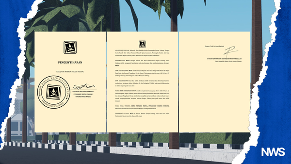 Regent Sultan Proclaims Establishment of Interim Ro-Pahang State Government